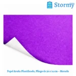 Papel araña plastificado color morado 56x74 cm