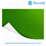 Papel araña plastificado color verde 56x74 cm