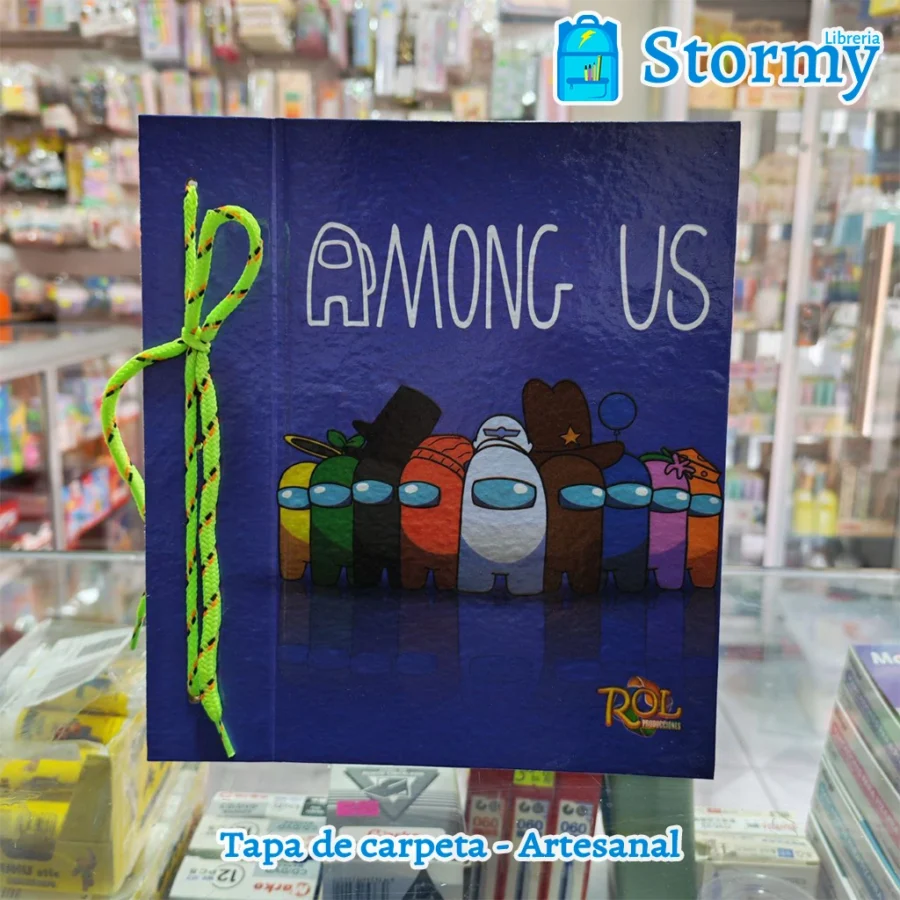 Tapa de carpeta artesanal