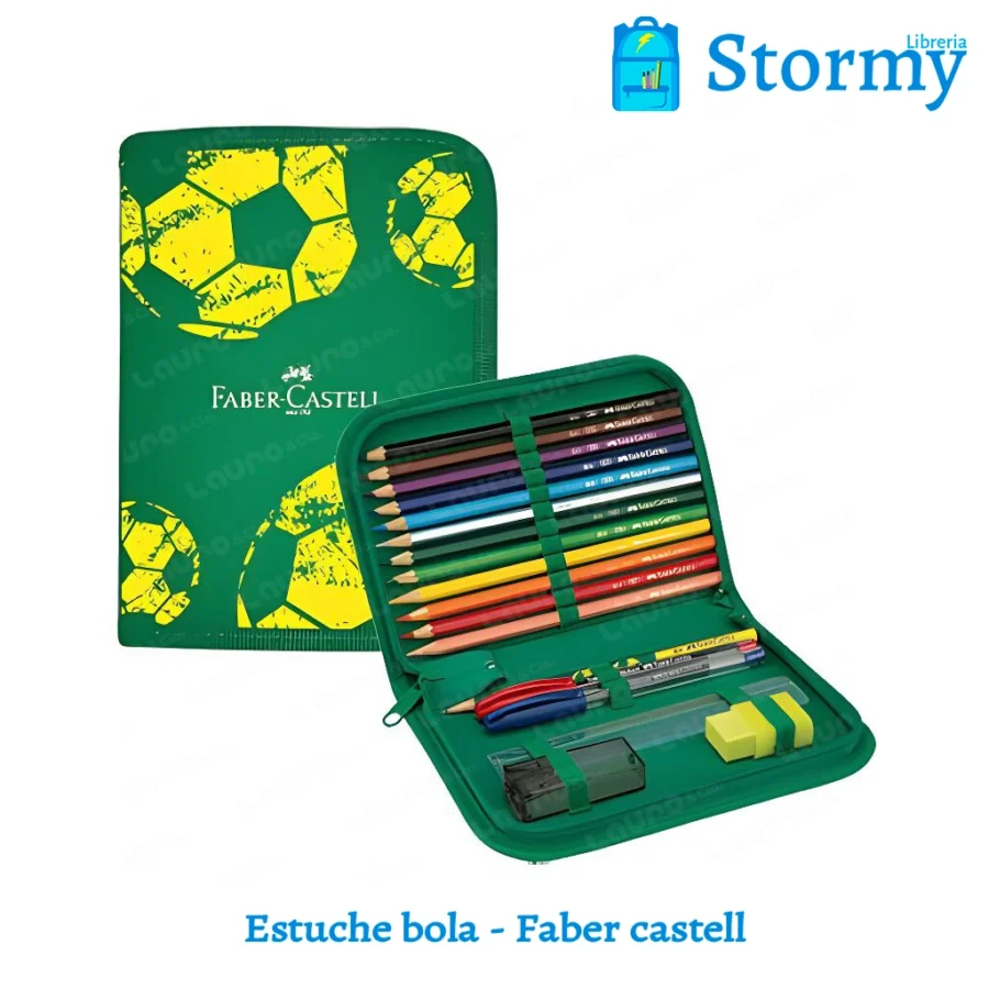 Estuche bola faber castell