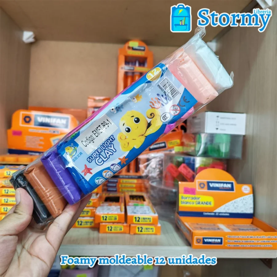 Foamy moldeable 12 unidades