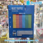 Hojas trapper cuadriculadas negras abc