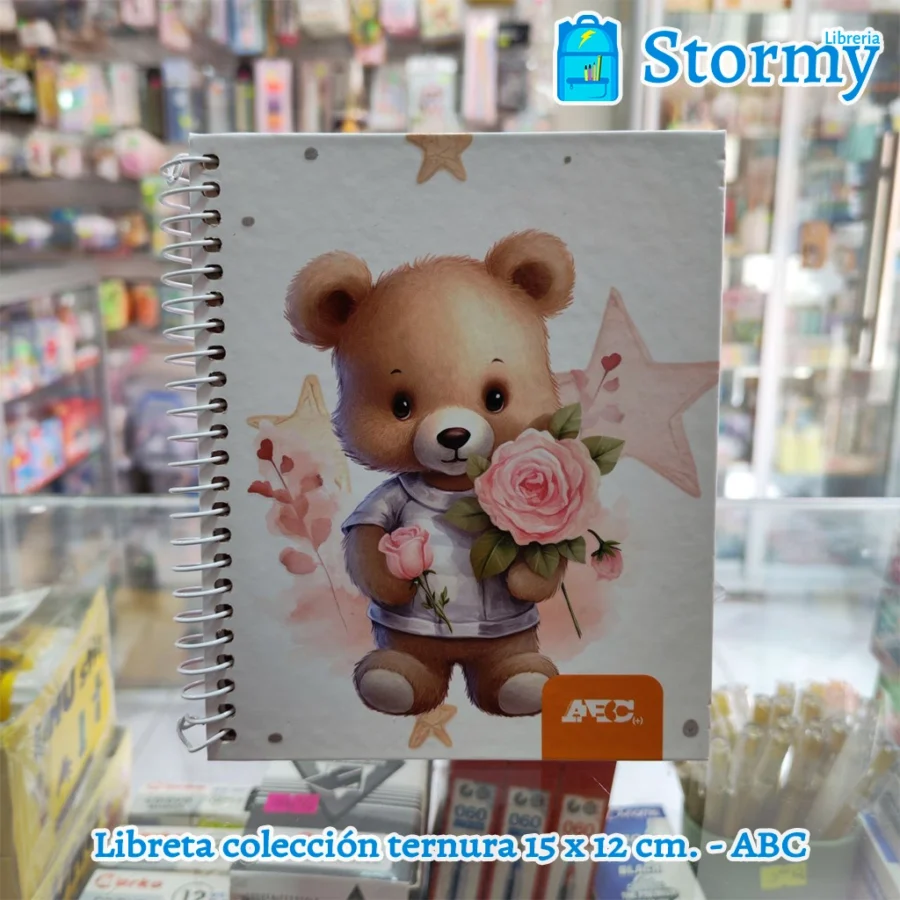 Libreta colección ternura 15 x 12 cm abc