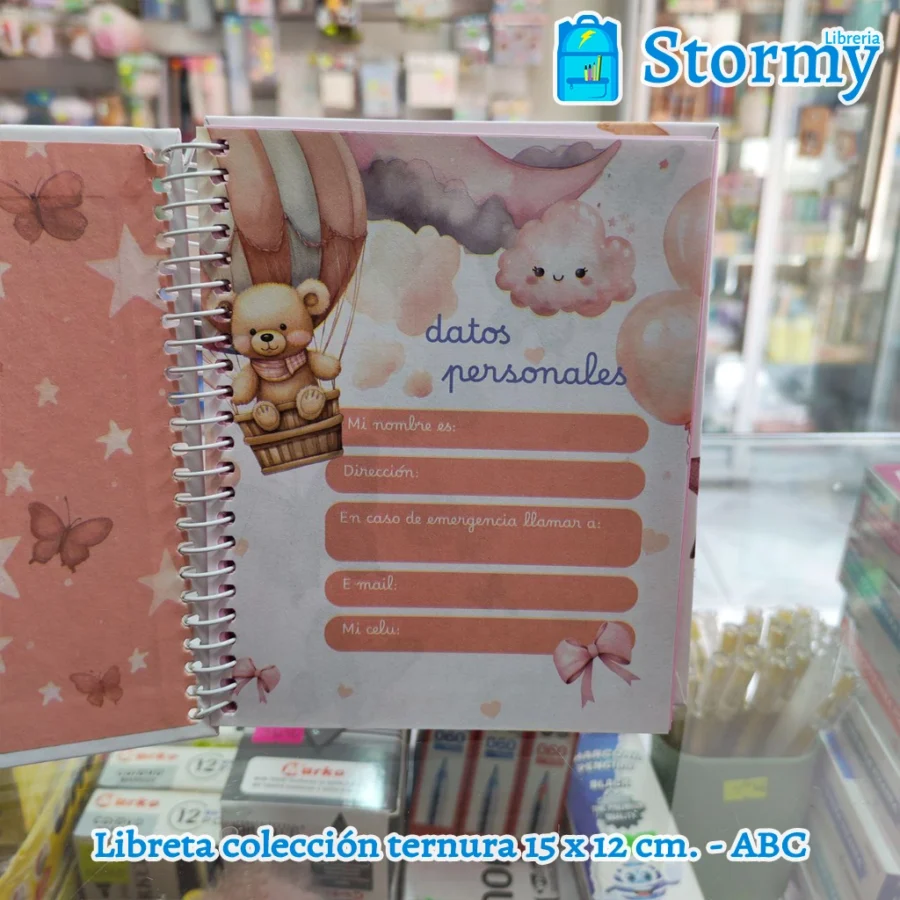 Libreta colección ternura 15 x 12 cm abc1