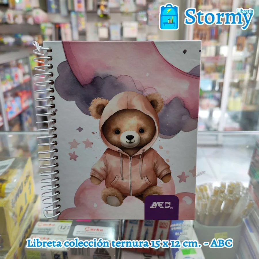 Libreta colección ternura 15 x 12 cm abc12