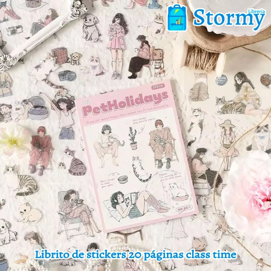 Librito de stickers 20 paginas class time5