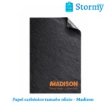 Papel carbonico tamaño oficio negro madison