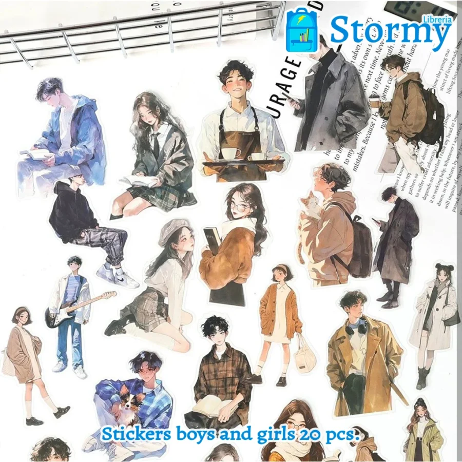 Stickers boys and girls 20 pcs1