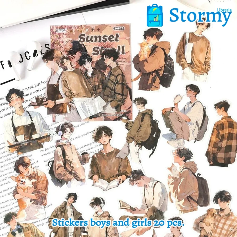 Stickers boys and girls 20 pcs3