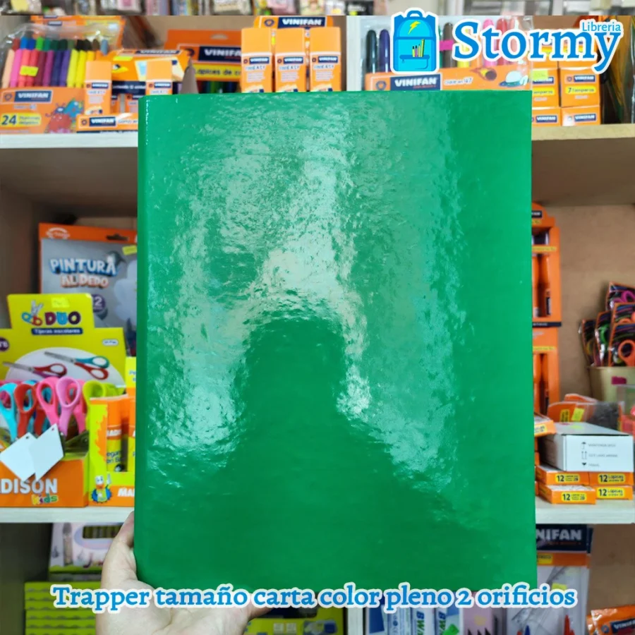Trapper tamaño carta color pleno 2 orificios2