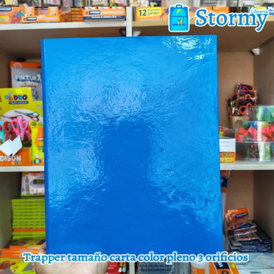 Trapper tamaño carta color pleno 3 orificios3