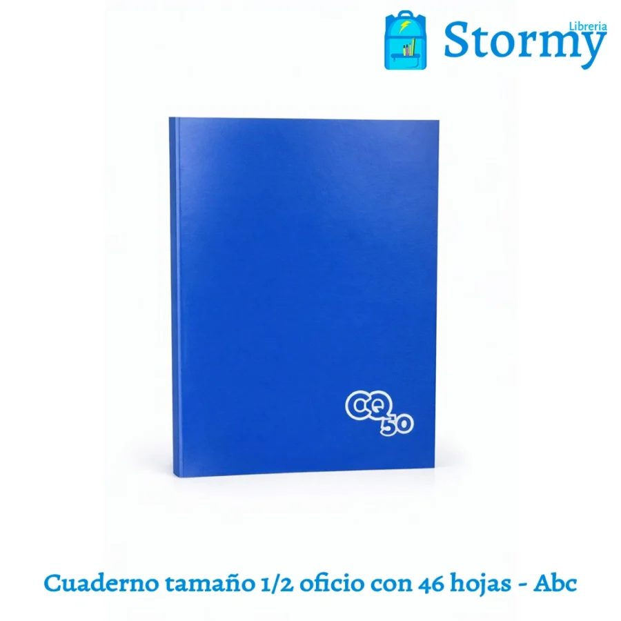 Cuaderno tamaño 1 2 oficio con 46 hojas abc3