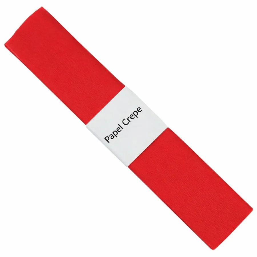 papel crepe rojo