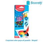 Crayones color peps oil pastels maped
