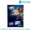 Cuaderno 1 2 oficio cuadriculado de 5 mm winner
