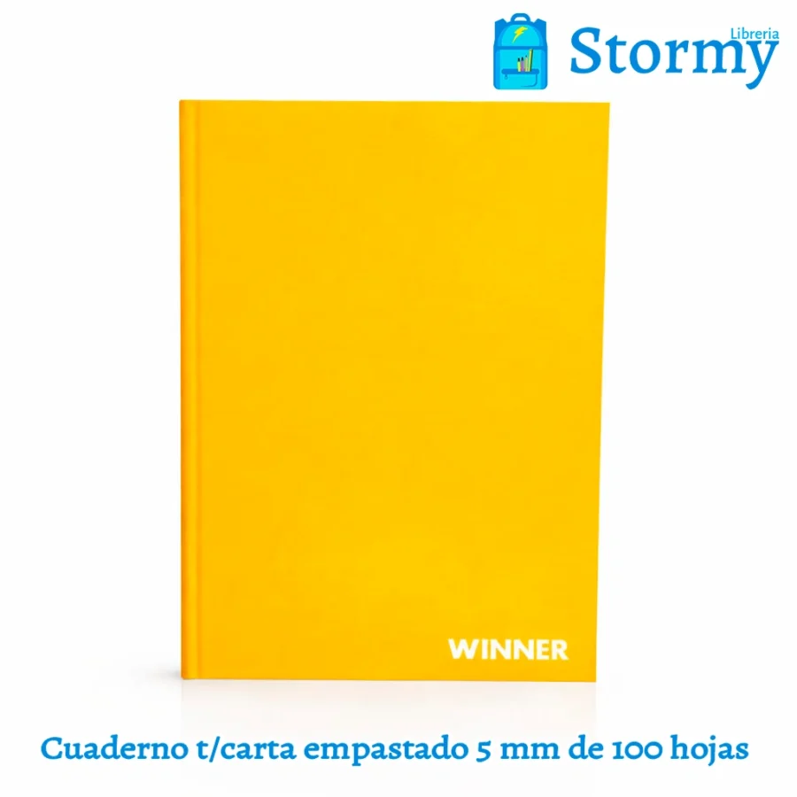 Cuaderno tamaño carta empastado 5 mm de 100 hojas winner5