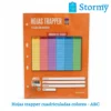 Hojas trapper cuadriculadas colores abc