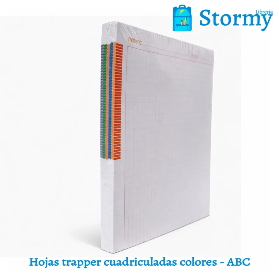 Hojas trapper cuadriculadas colores abc2