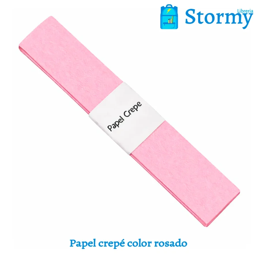 Papel crepe color rosado