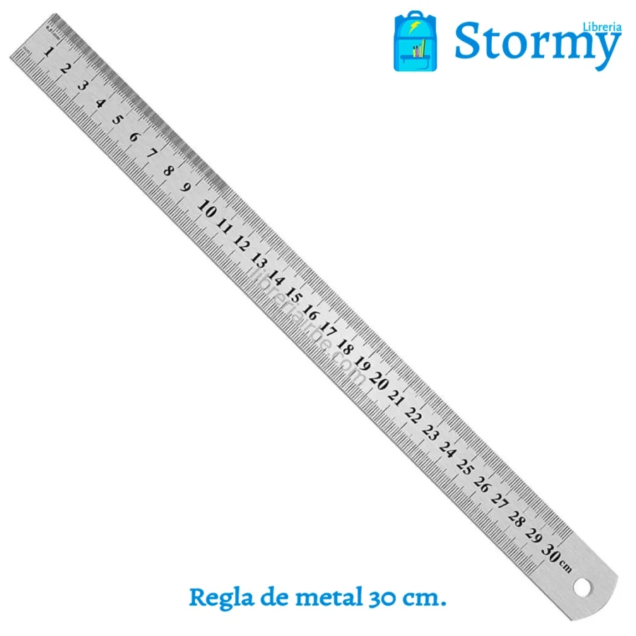 Regla de metal 30 cm