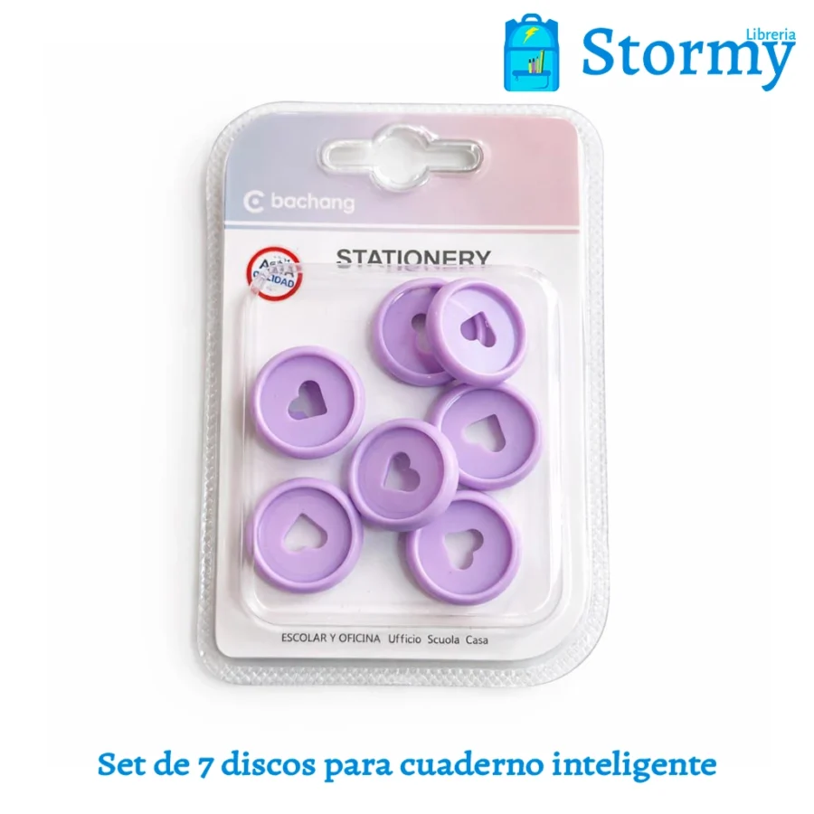 Set de 7 discos para cuaderno inteligente