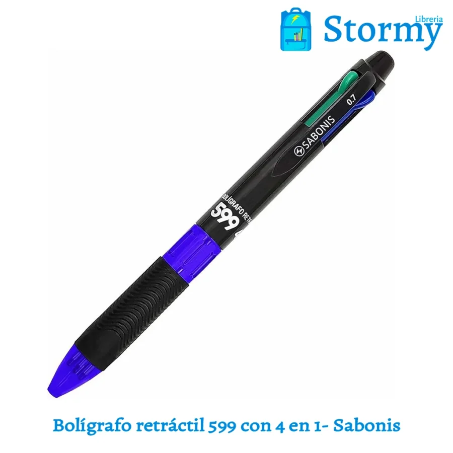 Boligrafo retractil 599 con 4 en 1 sabonis1
