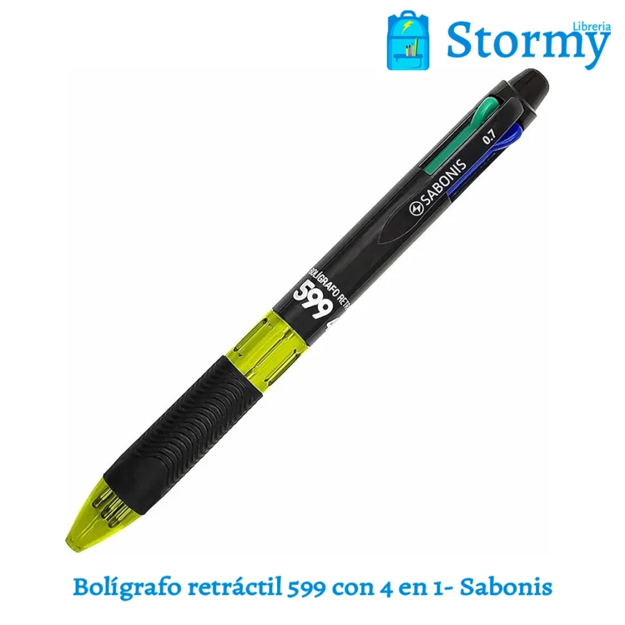 Boligrafo retractil 599 con 4 en 1 sabonis3