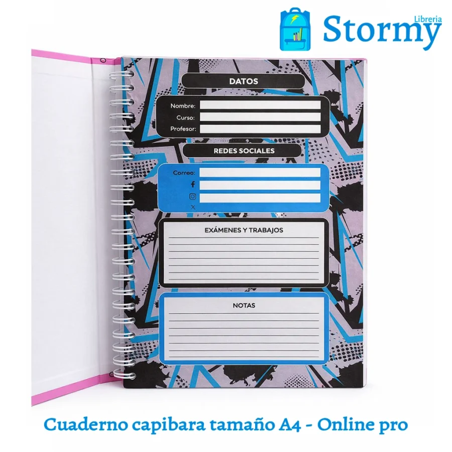 Cuaderno capibara tamaño A4 online pro5