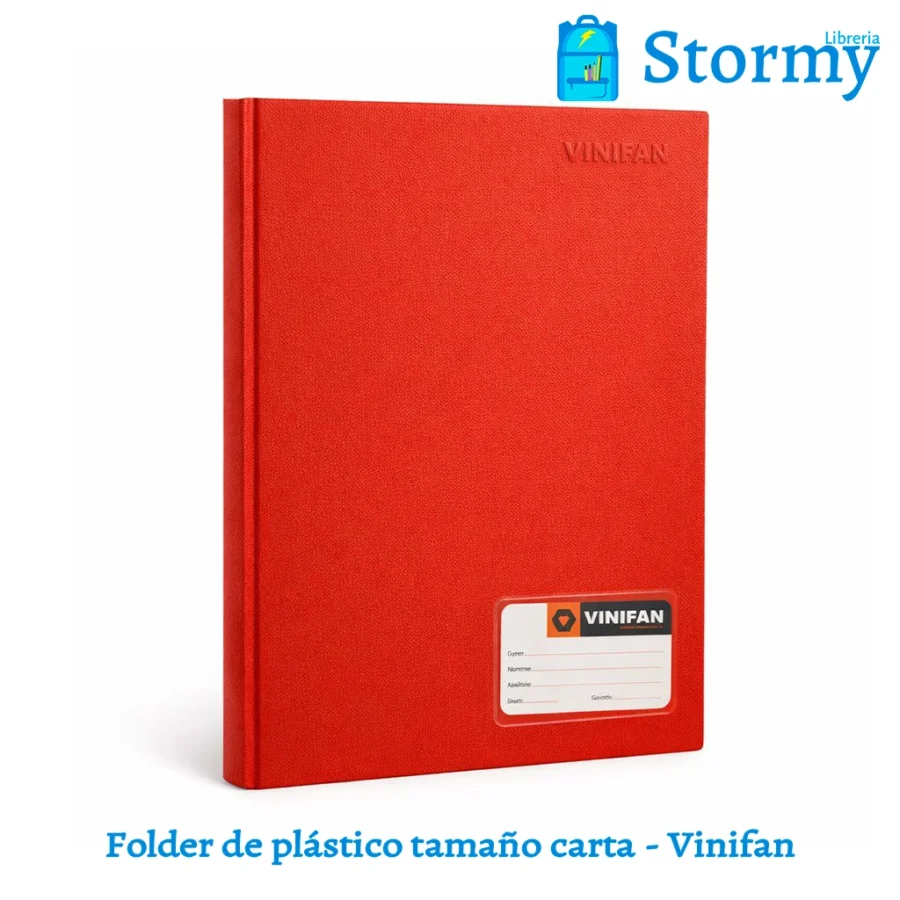 Folder de plastico tamaño carta vinifan