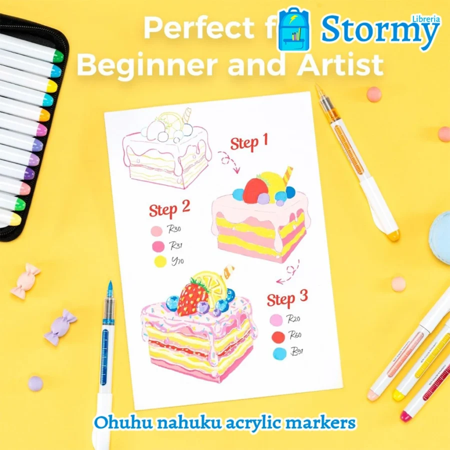 Ohuhu nahuku acrilyc markers7