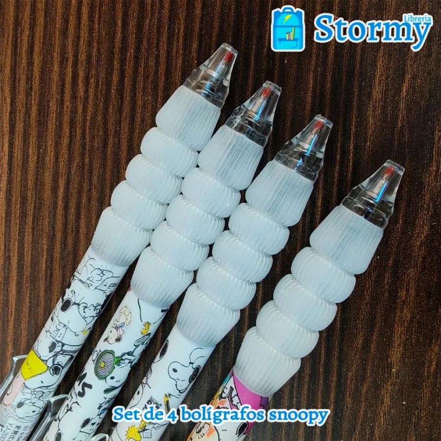 Set de 4 boligrafos snoopy3