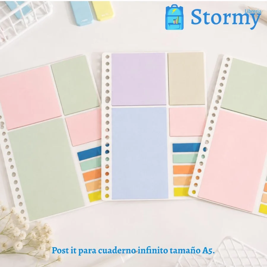 Post it para cuaderno infinito tamaño A5