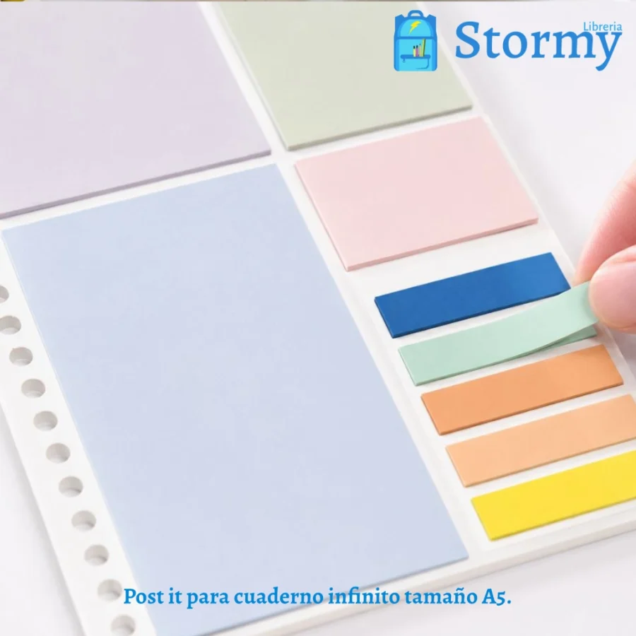 Post it para cuaderno infinito tamaño A53