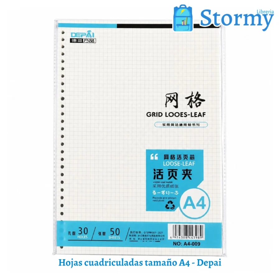 hojas para cuaderno infinito tamaño A4