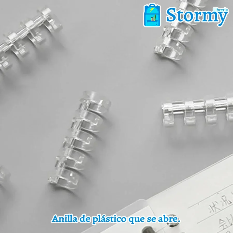 Anilla de plastico que se abre1