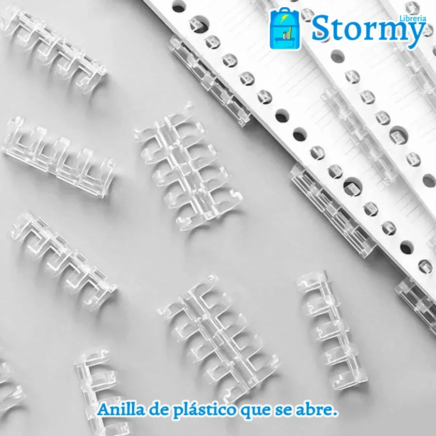 Anilla de plastico que se abre2