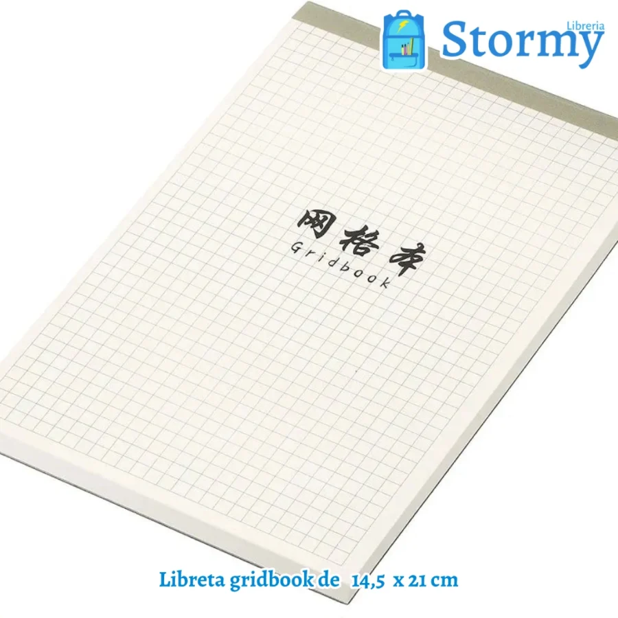 Libreta gridbook de 14,5 x 21 cm