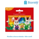 Plastilina 12 barras redondas faber castell