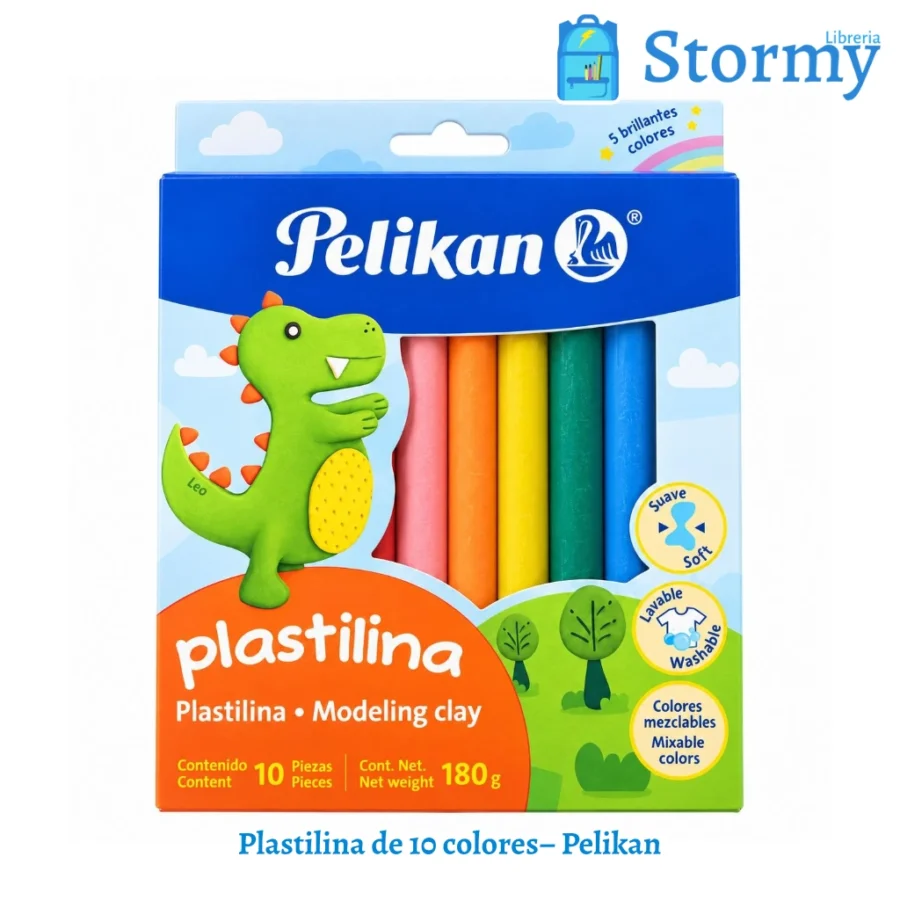 Plastilina de 10 colores pelikan